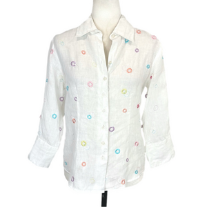 Alexandra Bartlett white linen shirt